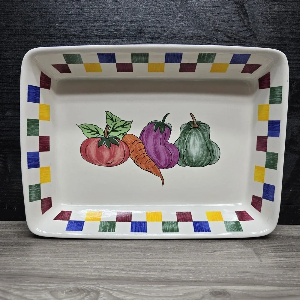 Vintage Rare TABLETOPS VERDURA Casserole Dish - Large Baking Beautiful